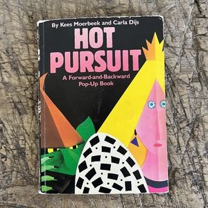 Hot Pursuit - Forward & Backward Pop Up Book - Vintage Halloween 1987